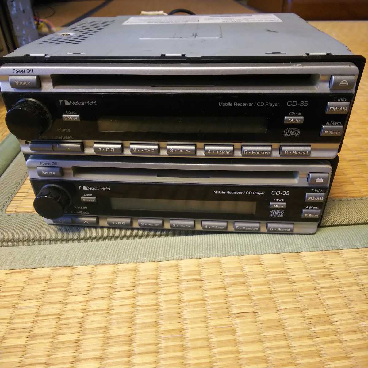 Nakamichi MD-20 & CD-35 セット ナカミチ製CD-35とMD-20のセット 部品取りにCD-35が2機付きます