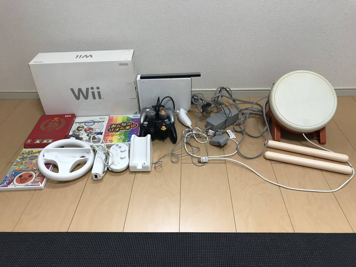 wii本体、マリオカート、リズム天国 お得】みんなのリズム天国、マリオ