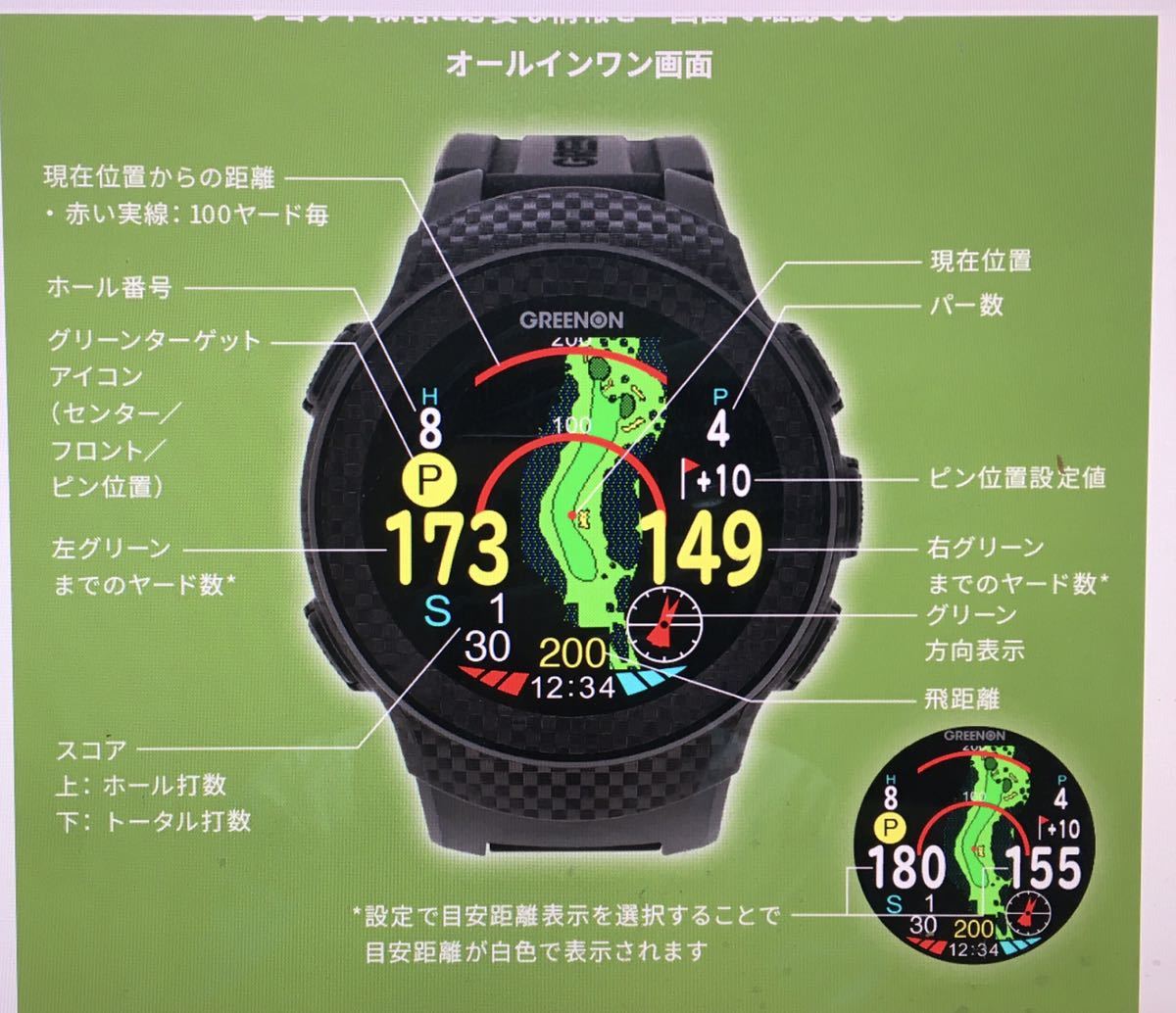 A1-II THE GOLF | ザ・ゴルフウォッチ GREENON WATCH – グリーンオン ゴルフウォッチ A1 ザ・ゴルフウォッチA1 GreenOn(グリーンオン) WATCH(ザ・ゴルフウォッチ GREENON(グリーンオン) ザ・ゴルフウォッチA1-Ⅱとザ・ゴルフウォッチA1-Ⅲの