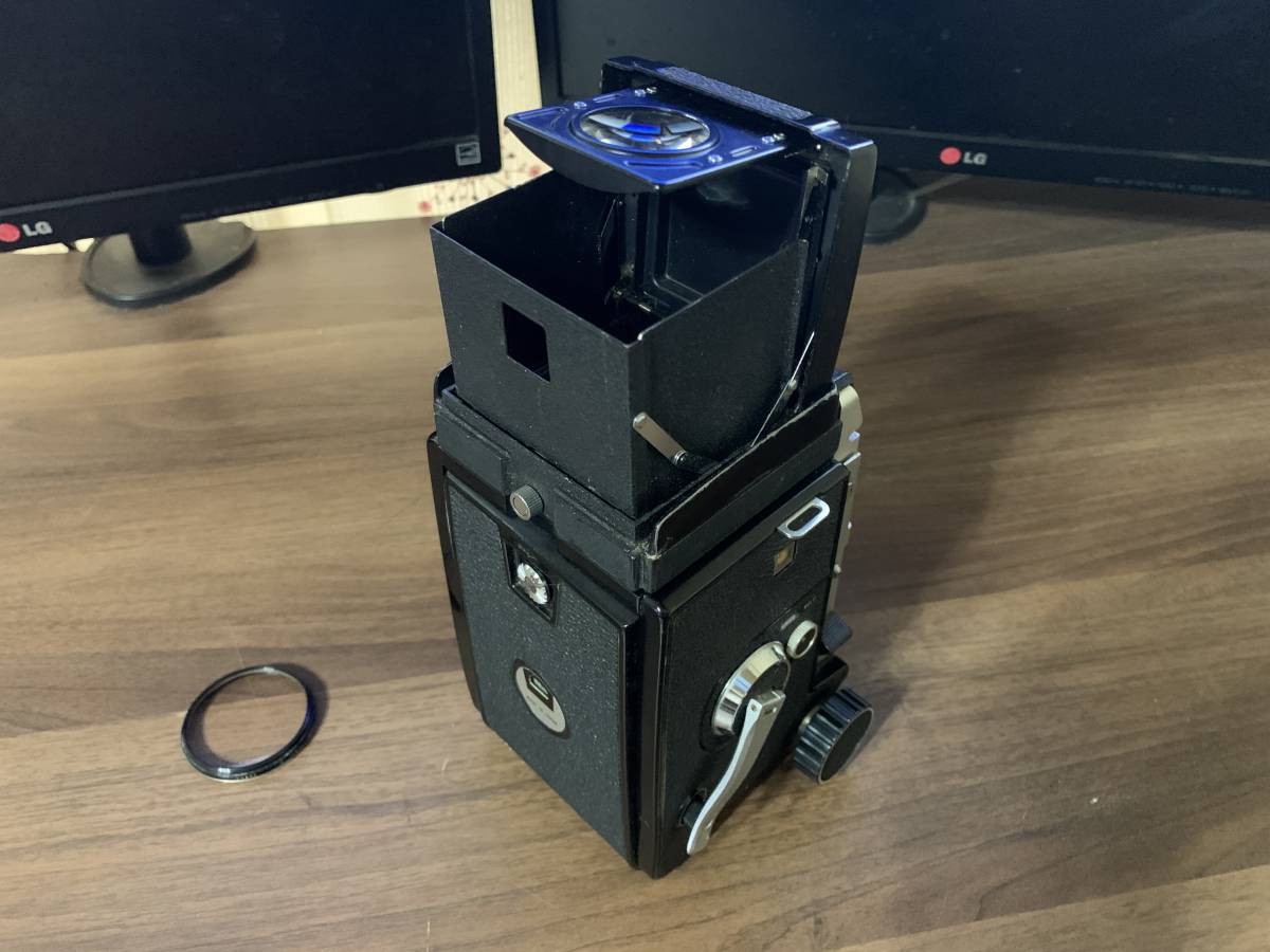C330 Mamiya 80mm Sekor f⁄2.8 TLR Lens Camera Blue Dot | with + F