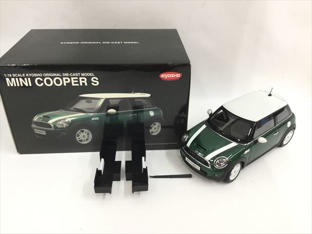 〇〇【中古】京商 Kyosho 1/18 ミニクーパー MINI COOPER S グリーン 京商
