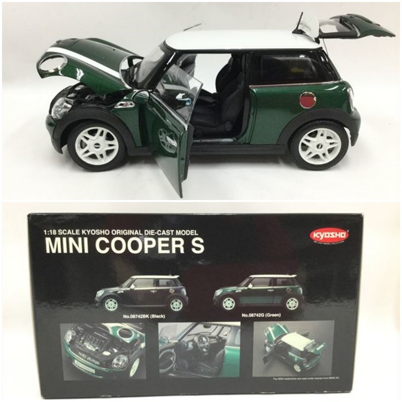 〇〇【中古】京商 Kyosho 1/18 ミニクーパー MINI COOPER S グリーン 京商