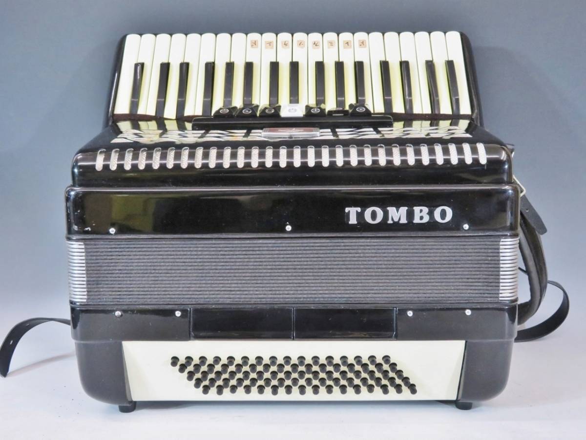 TOMBO トンボ T80B アコーディオン ケース付き 37鍵 80ベース TOMBO/トンボ T80B アコーディオン 37鍵 80ベース(706 ケース付 【公式