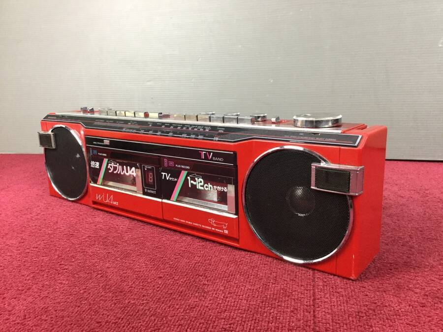 SANYO MR-WU4MKⅡ(R) Wラジカセ◇ジャンク品
