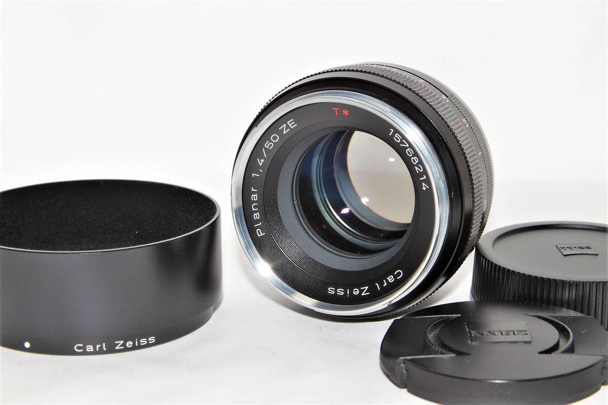 極上品】Carl Zeiss Planar T* 50mm F1.4 ZE Canon カールツァイス
