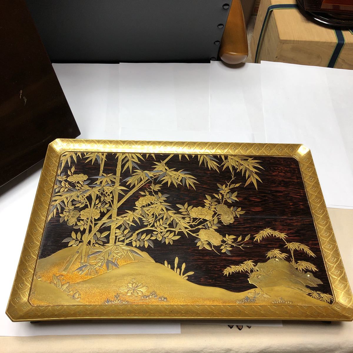◇ 天然木・刳り貫・茶びつ・No.1(未使用品) ◇ | -茶櫃の中古品・新品