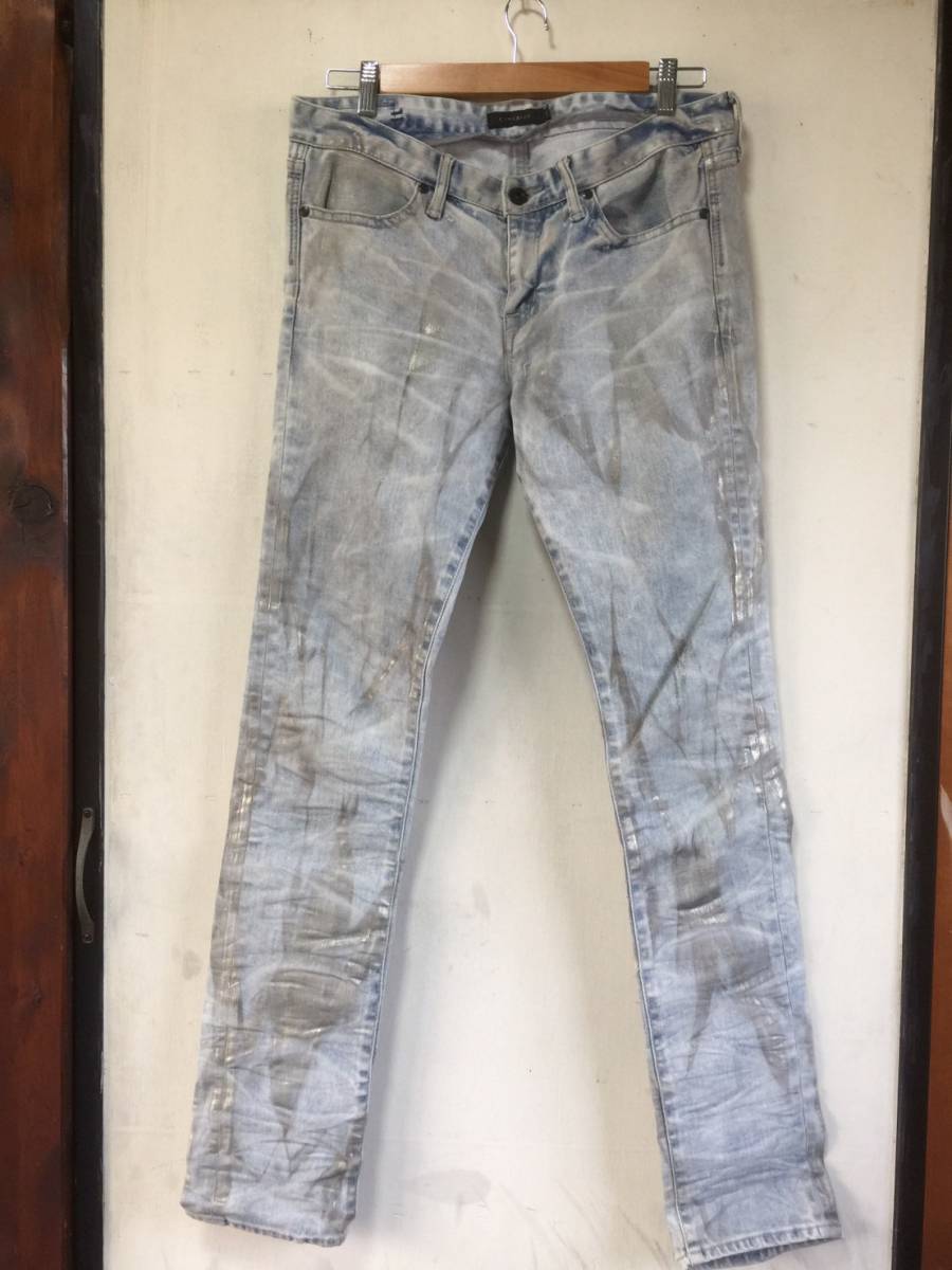 定番，限定SALE CIVARIZE 鬼ヒゲコーティング加工 ストレッチスキニー インディゴデニムパンツ 46 シバライズ(W28～)｜売買されたオークション情報、yahooの商品情報をアーカイブ公開 - オークファン W28～