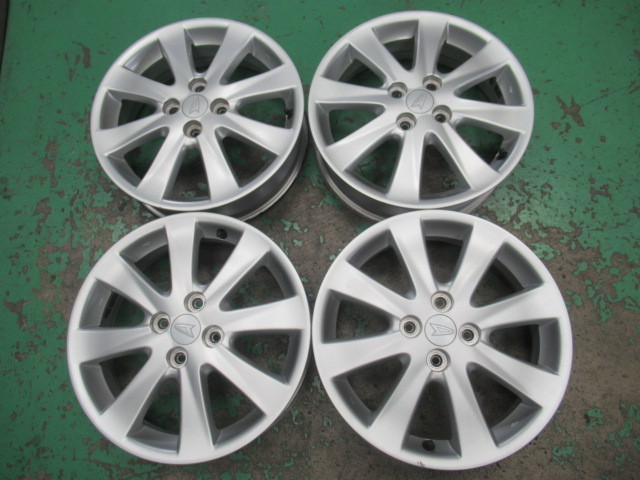 ムーヴ 16インチ アルミホイール 16X4.5J +45 PCD100 4H 4穴 中古