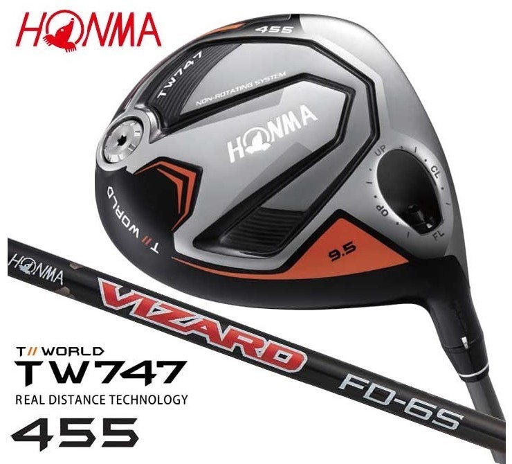 【激安大特価，新品】 ホンマ TW747 455 ドライバー ツアーワールド TOUR WORLD 2019 10.5&deg;S VIZARD FD-6(フレックス S)｜売買されたオークション情報、yahooの商品情報をアーカイブ公開 - オークファン 男性右きき用