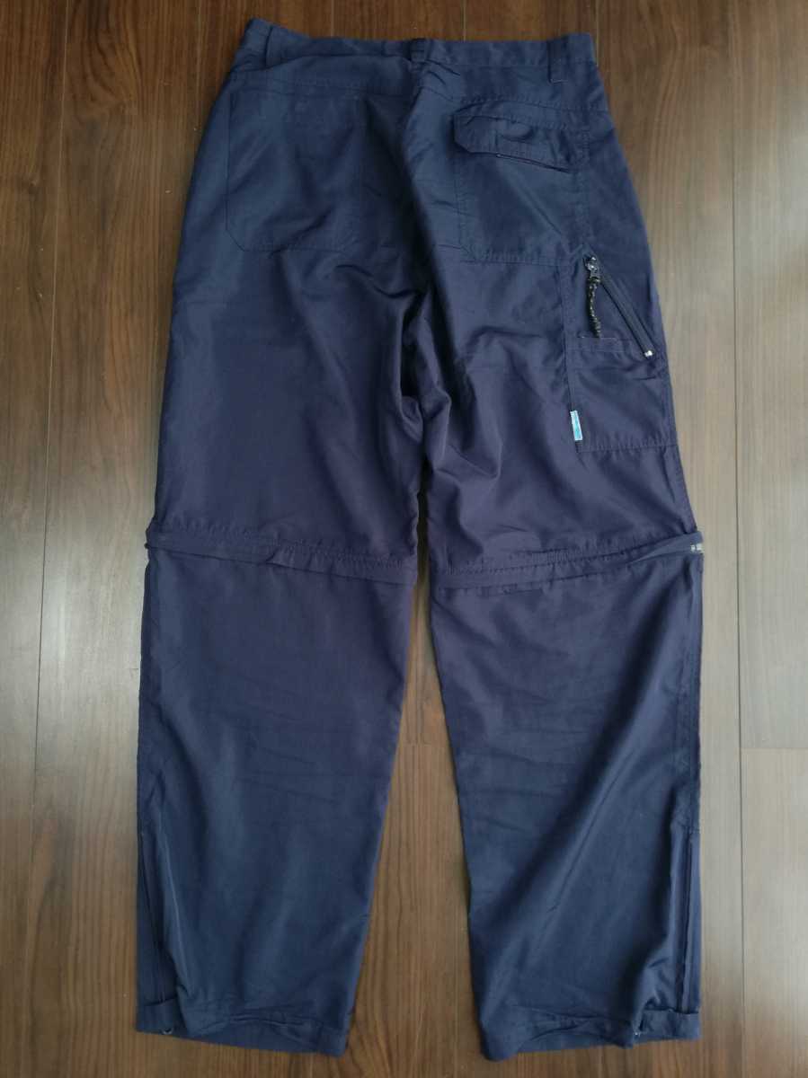 OLD STUSSY 廃盤F.I.T ナイロンパンツ ネイビー 32 ハーフパンツ 