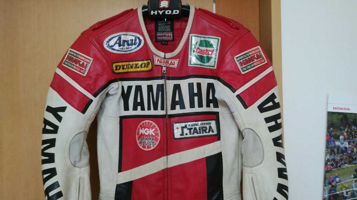 NANKAI 南海 TAIRA タイラ 平忠彦 ヤマハ YAMAHA 革ツナギ レーシング 