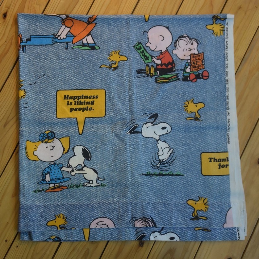 寝具 70s ピーナッツ スヌーピー ビンテージ シーツ ベットカバー