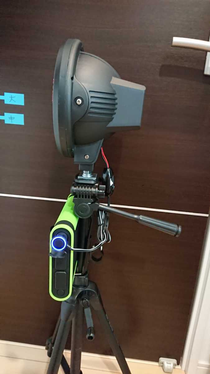 今峰製 もはやハンディライト ポータブル電源装備 三脚セット HID 今峰製 もはやハンディライト ポータブル電源装備 三脚セット HID