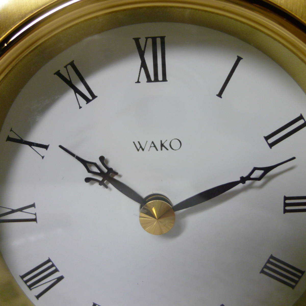 WAKO 銀座和光 高級置時計 脚付き大理石ゴールド色 可動/ の入札履歴 