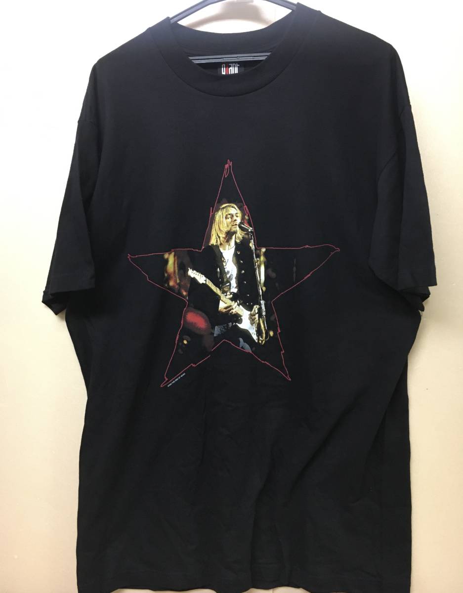H-279 Kurt Cobain / the end of music スター Tシャツ 1996 90s 半袖 