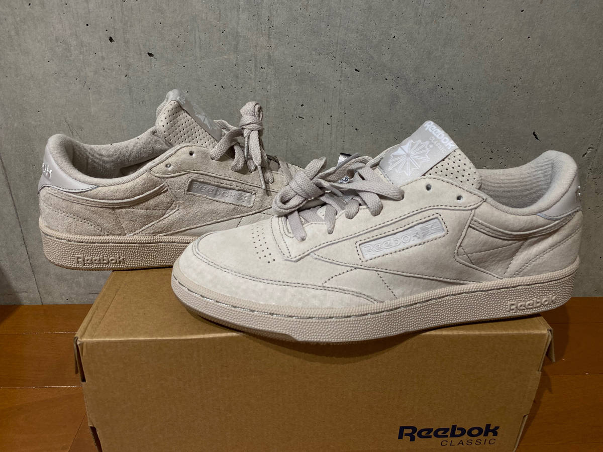 REEBOK CLASSIC CLUB C 85 SAND ベージュ BEIGE SUEDE 27.5cm US9.5 未使用品 リーボック pump VAINL PALACE DSMG DOVER ドーバー