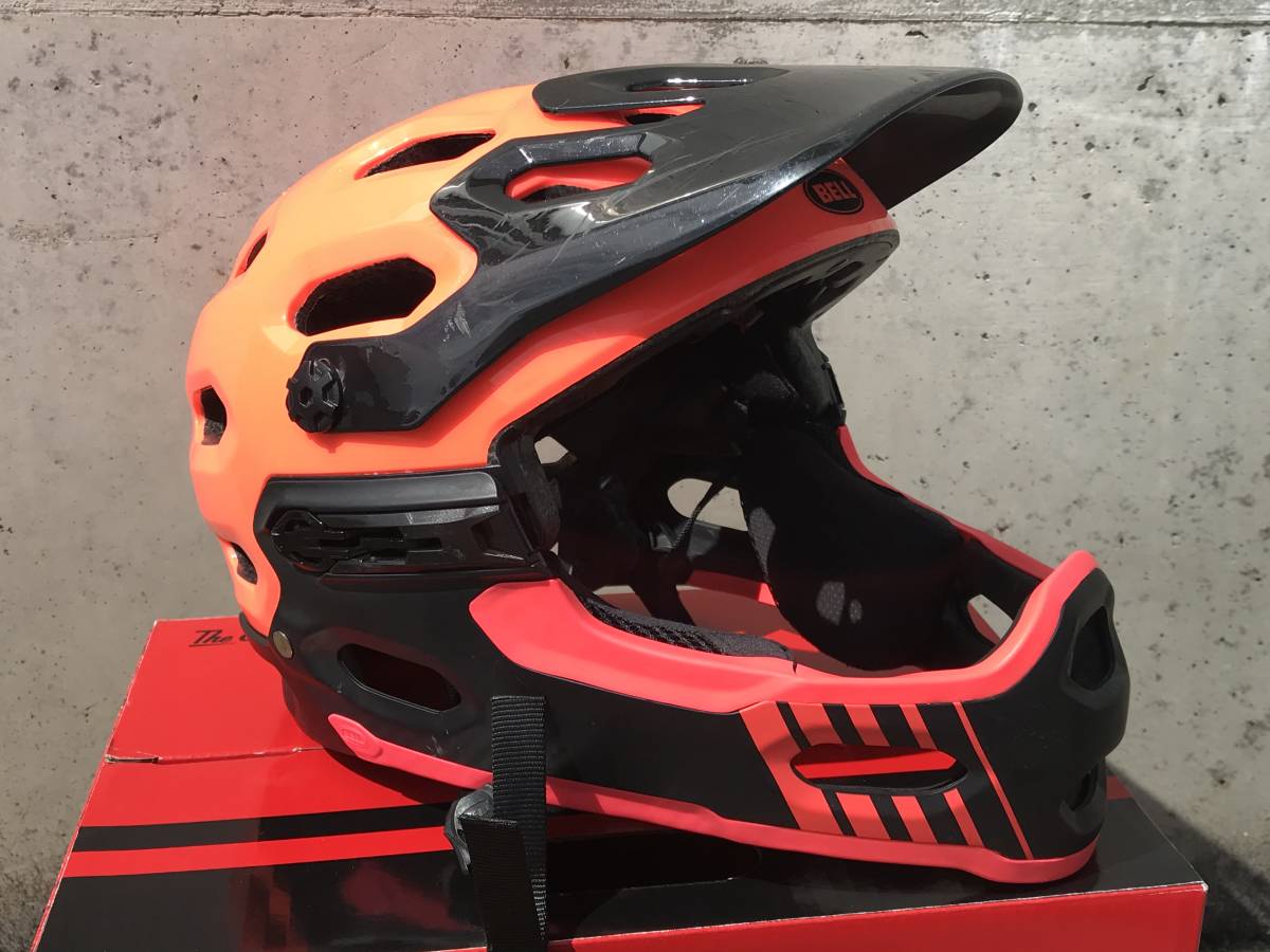  BELL SUPER 2R L size ベル ヘルメット MTB ダウンヒル(Lサイズ)｜売買されたオークション情報、yahooの商品情報をアーカイブ公開 - オークファン 大人用