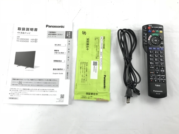 良好 Panasonic VIERA TH-49GX500 液晶テレビ 49V型 2019年製 