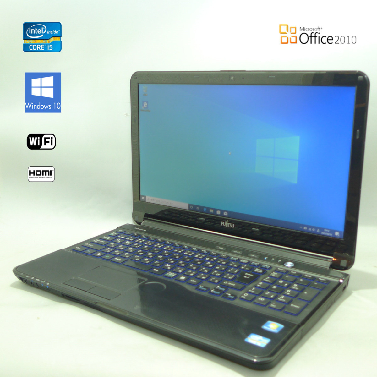 【100%新品，お得】 1円 1台限定 ノートPC 動作良品 15.6型 富士通 AH54/G Core i5 4GB 250G DVDRW 無線LAN Windows10 テンキー付 Office2010有 ブラック(15インチ～)｜売買されたオークション情報、yahooの商品情報をアーカイブ公開 デル