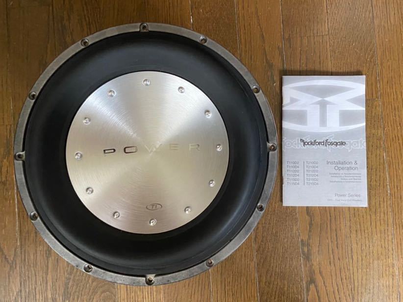 ジャンク　ロックフォード POWER ウーハー　T112D2 サブウーハー　_5