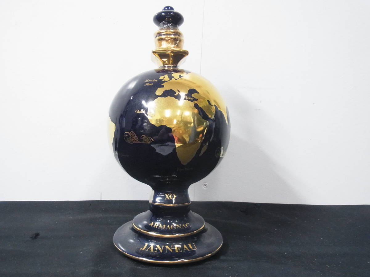 購入超特価 0625 B168 Z ♪ 未開栓 JANNEAU XO 地球儀 ブルー 青 陶器