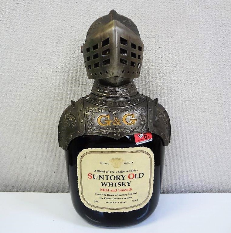 サントリーオールドウイスキーG＆G甲冑ボトル 未使用、未開栓 suntory