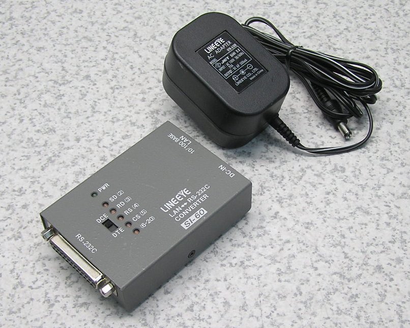 □LINE EYE/ラインアイ LAN⇔RS-232C変換 インターフェースコンバータ