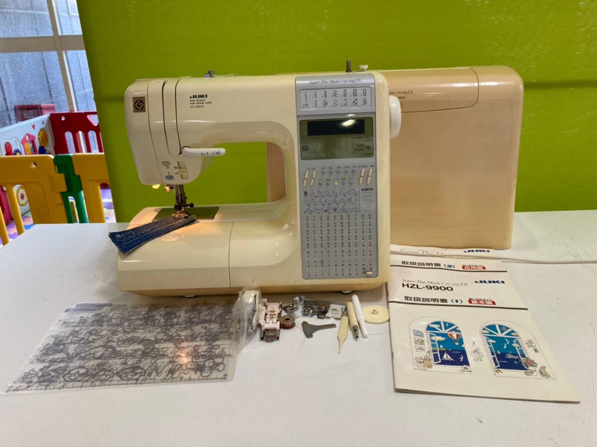 数量限定，送料無料 JUKI ジューキ Super The Misin/so-ingEX Model HZL-9900 日本製 通電 試し縫い確認済み 取扱説明書付き 1円スタート(ジューキ)｜売買されたオークション情報、yahooの商品情報をアーカイブ公開 - オークフ ジューキ