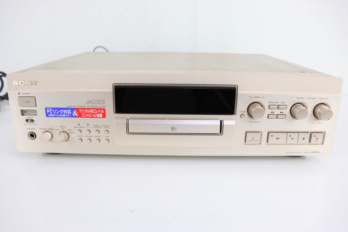 ト葛】 SONY ソニー MDS-JA22ES MDデッキ レコーダー TA-V55ES AV