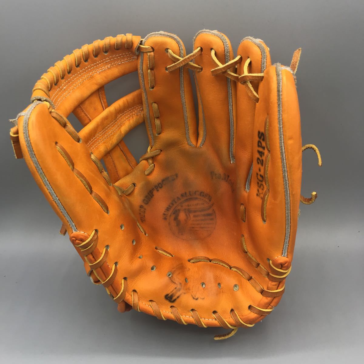 久保田スラッガー 野球 内野手用 硬式グローブ 硬式 グローブ 内野用 KUBOTA - | スラッガー硬式グローブ 大人 一般 硬式グラブ C GRオレンジ