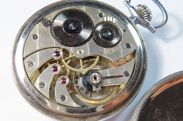 LONGINES/オールドロンジン/懐中時計/ベゼル＆裏蓋ネジ式/現状中古品