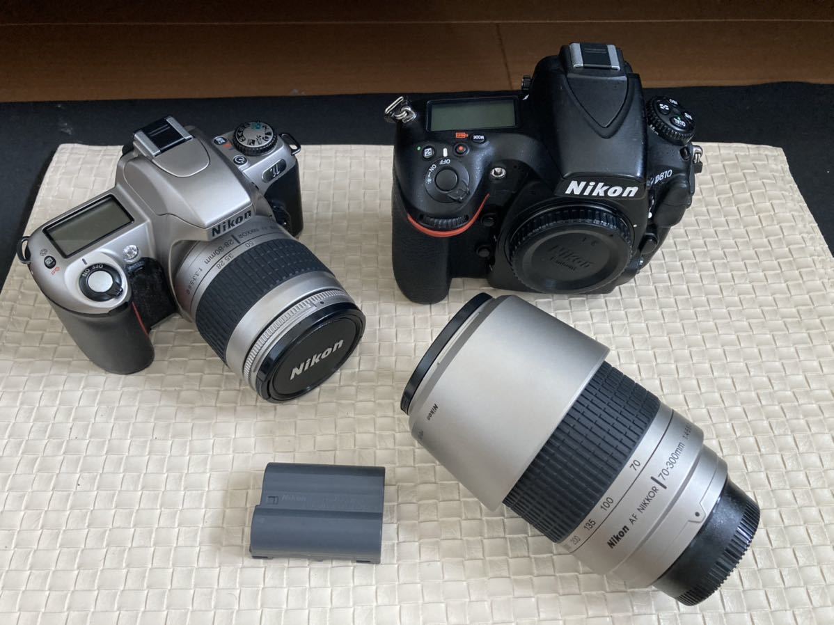 ニコン Nikon D810 フィルムカメラ1台 レンズ28-80mm 70-300mm 2本付き