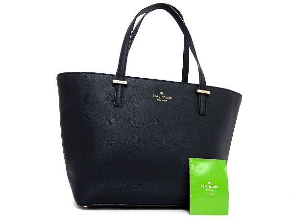 【美品】kate spade バッグ A4 大容量 ポーチ 付き ブラック 美品 kate spade トートバッグ 肩掛け 黒 自立 A4収納可 美品✨ケイト