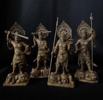 総柘植材 仏教工芸品 古美術 時代彫刻 木彫仏教 仏教美術 | 木彫