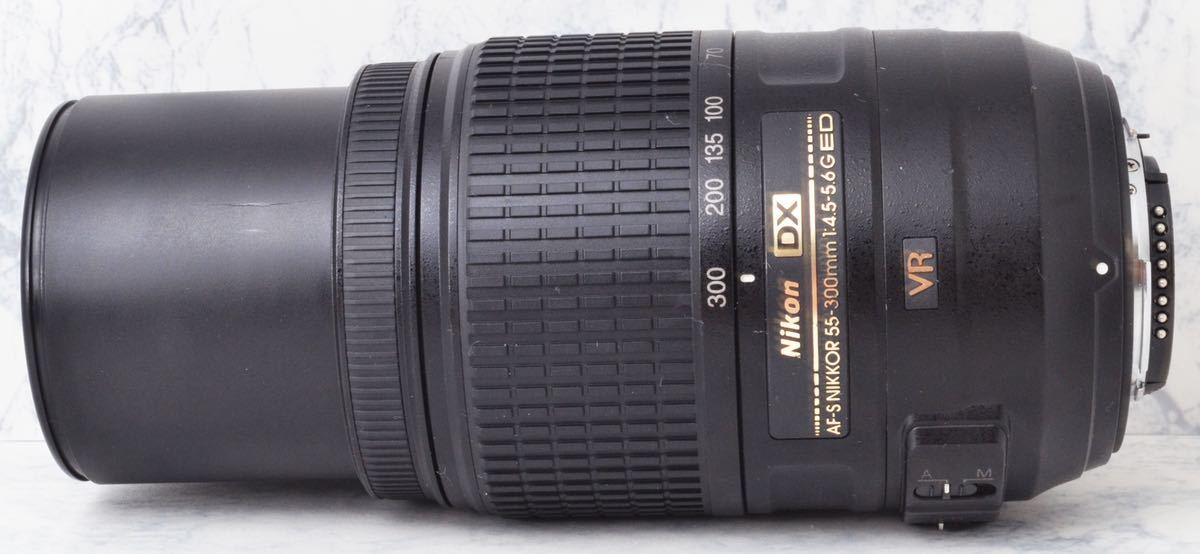 高性能手ぶれ補正○300mmの超望遠○ニコン AF-S 55-300mm VR 動作補償
