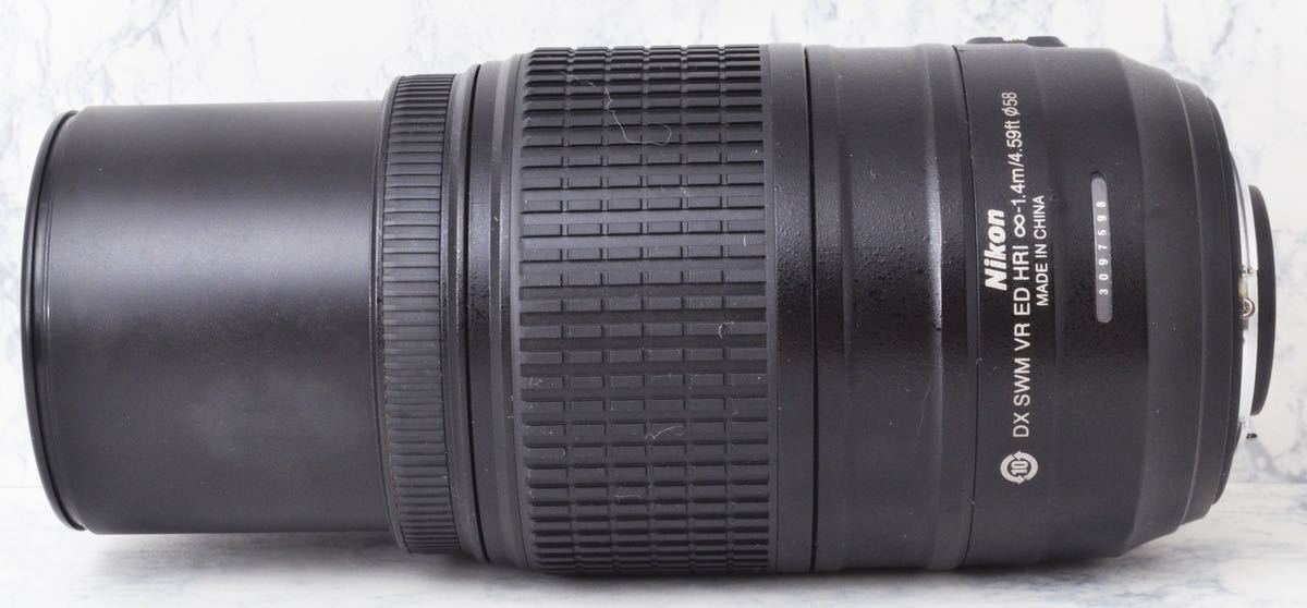 高性能手ぶれ補正○300mmの超望遠○ニコン AF-S 55-300mm VR 動作補償