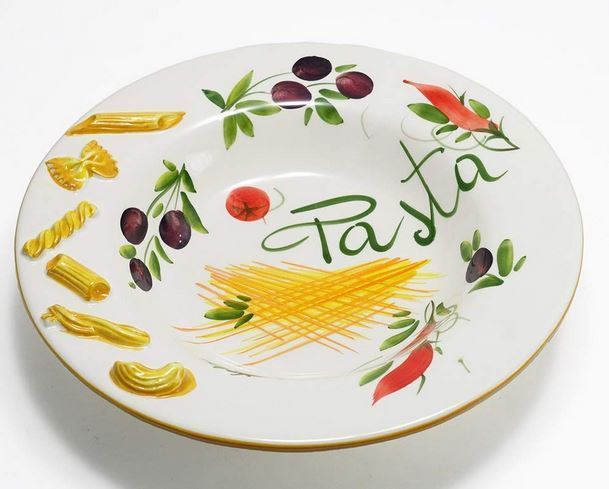 イタリア製 輸入雑貨 パスタ 皿 プレート 陶器 リビングスタジオ 直 