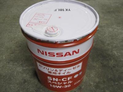 日産オイル ガソリン＆ディーゼル兼用 SN-CF 10W-30 20L 新品 自動車