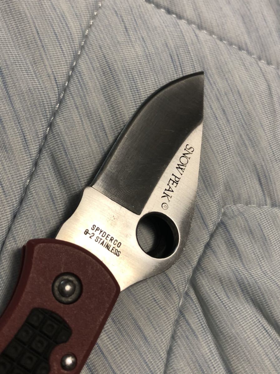 【激レア】廃番 スパイダルコ ナイフ snowpeak スノーピーク スパイダルコ - メルカリ tuff&frasl;スパイダルコ Spyderco ロック