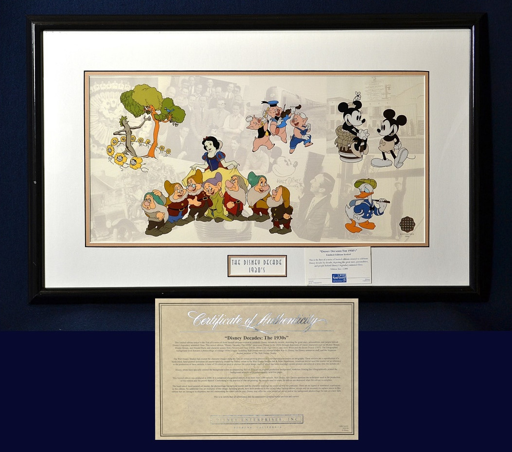 ウォルト・ディズニー セル画「Disney Dec