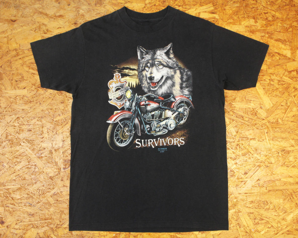 3D EMBLEM HARLEY ハーレー USA製 90s DAVIDSON 90's Tシャツ