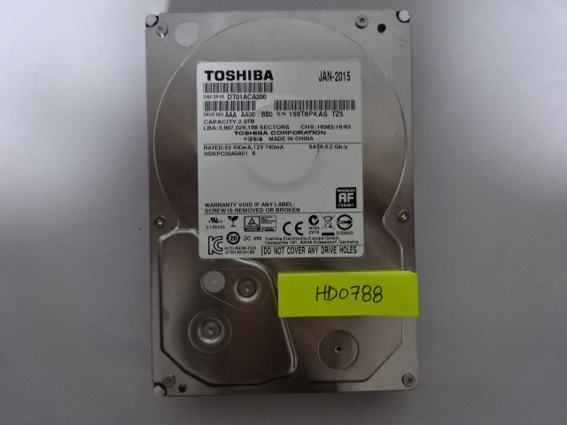 2TB Toshiba 3.5 Hard SATA Drives Internal Disk Hitachi in