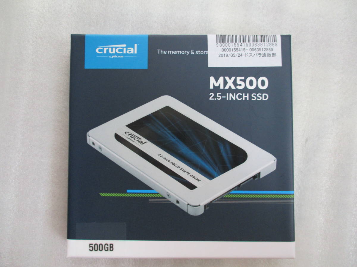 中古】Crucial SSD CT500MX500SSD1JP 2．5INCH 500GB 7mm