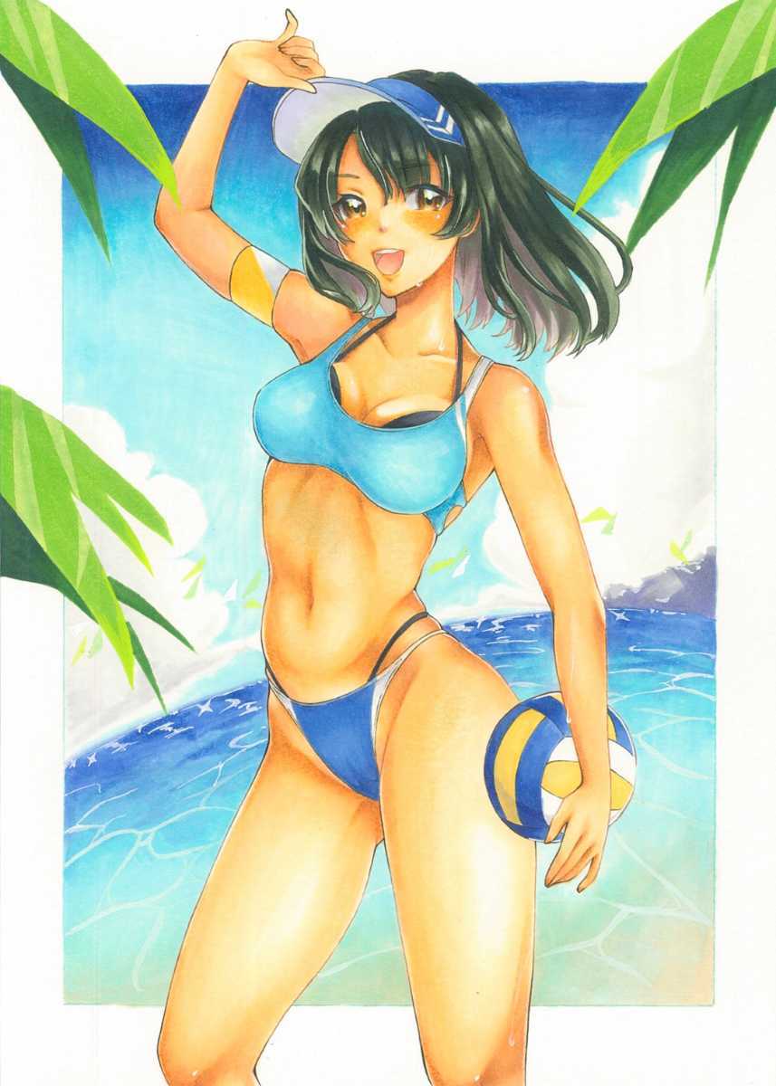 手描きイラスト オリジナル ビーチバレー 水着 海 女の子 ｂ５ 手描きイラスト 売買されたオークション情報 Yahooの商品情報をアーカイブ公開 オークファン Aucfan Com