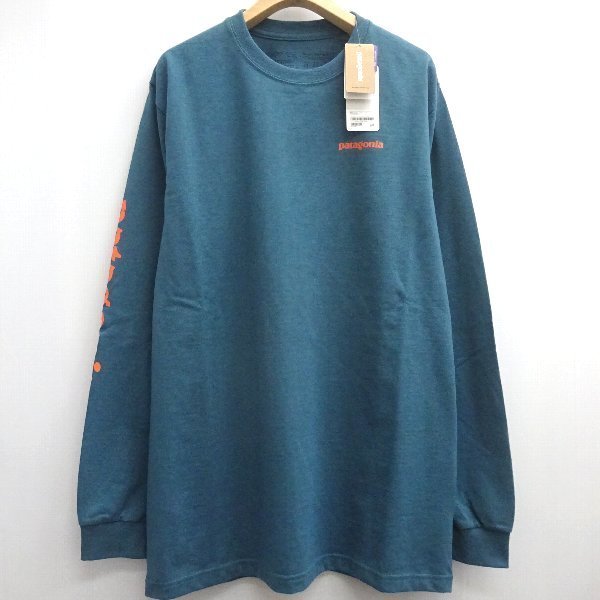 19SS 新品 Patagonia パタゴニア 長袖Tシャツ M グリーン ターコイズ