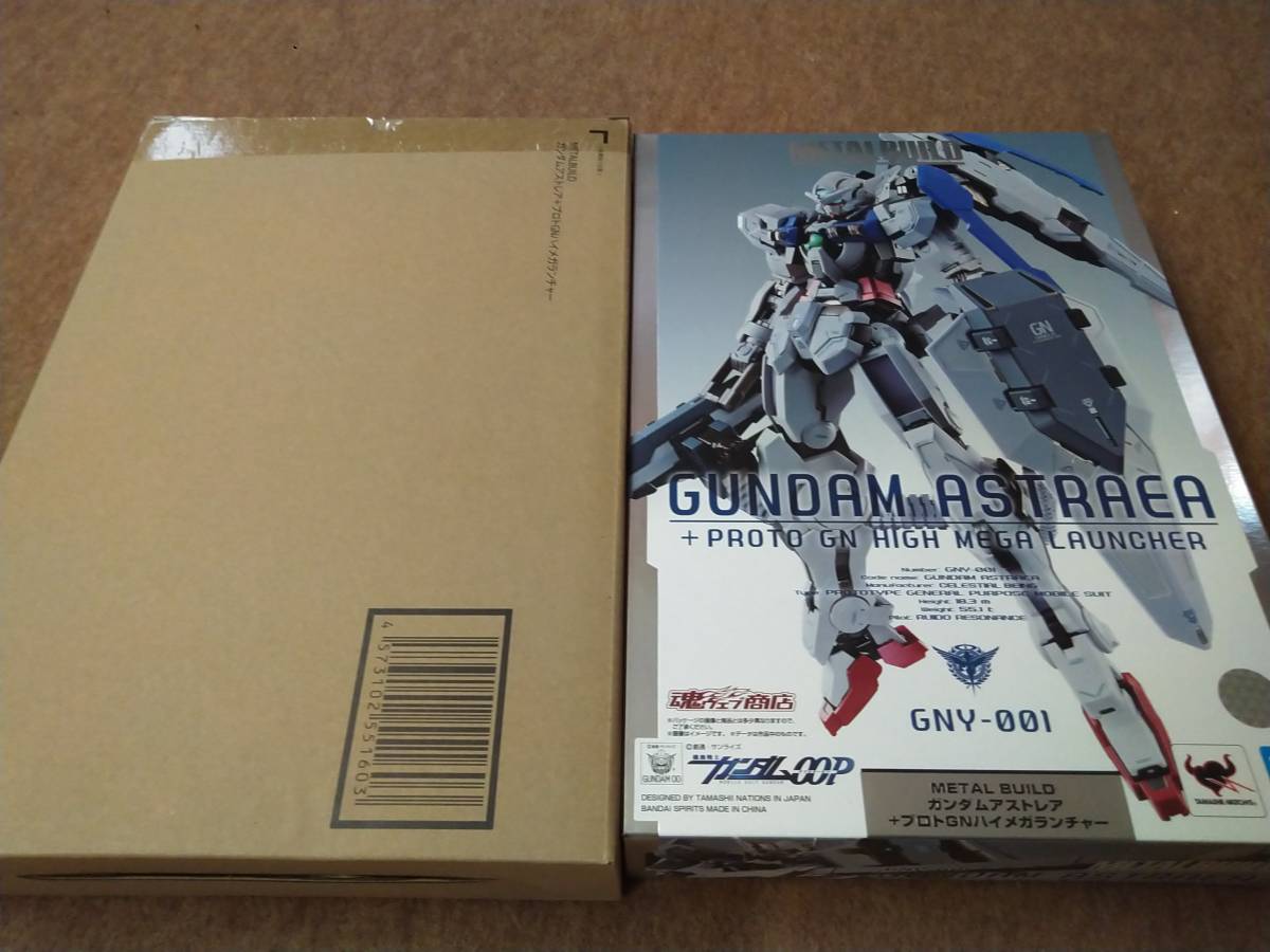 新品，セール 魂ウェブ限定 輸送箱付 METAL BUILD ガンダムアストレア+プロトGNハイメガランチャー(機動戦士ガンダムOO)｜売買されたオークション情報、yahooの商品情報をアーカイブ公開 - オークファン 機動戦士ガンダムOO