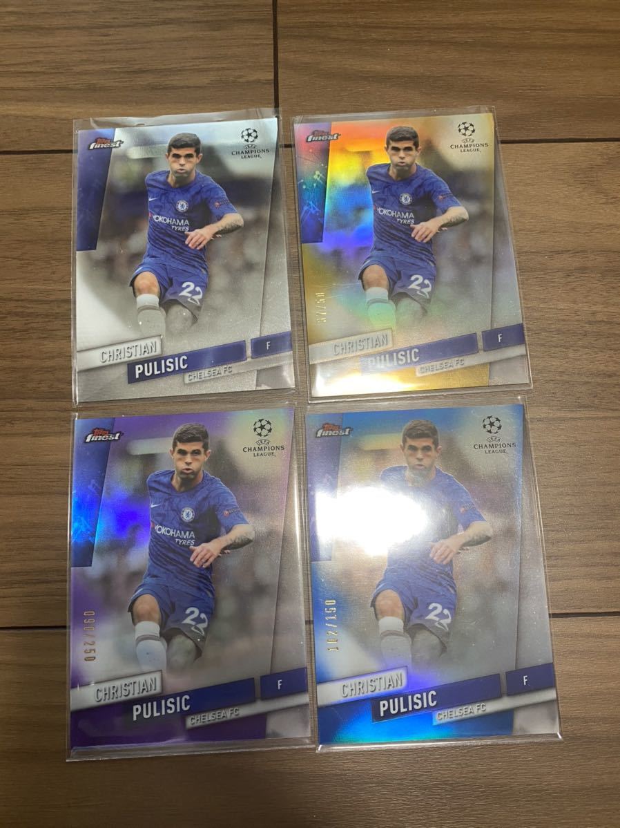 4枚セット プリシッチ Christian pulisic topps finest チェルシー