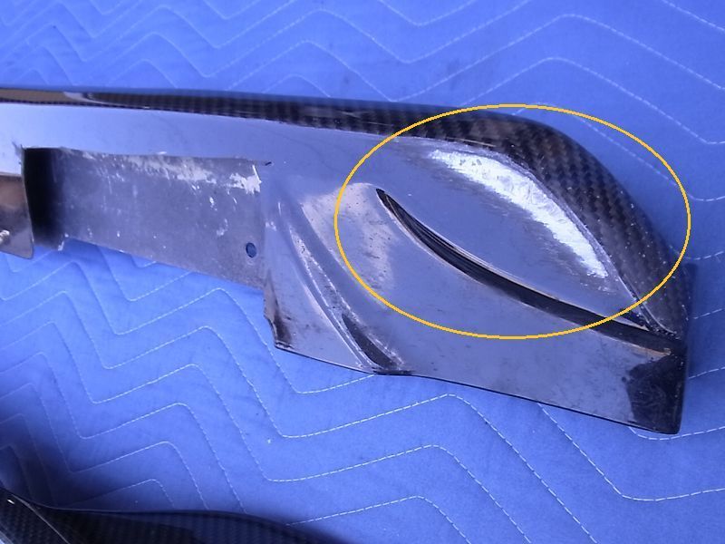 トムス TOM'SレクサスGSF カーボンサイドディフューザー 左右 | 車用