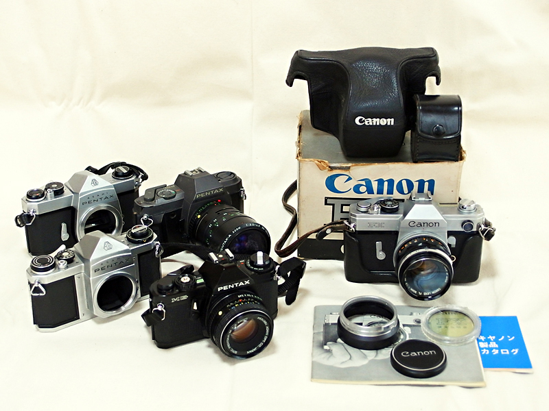 ジャンク5台【現状ジャンク品】フィルム 一眼レフ カメラ 5台セット 銀