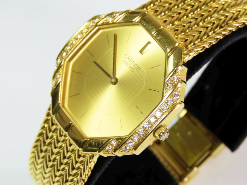 SEIKO CREDOR セイコー クレドール 腕時計 クォーツ K18YG 金無垢